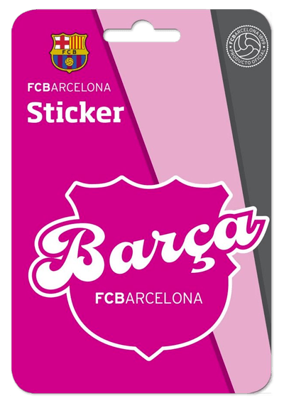 Pegatinas: Futbol Club Barcelona en rosa