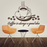 Vinilos Decorativos: Coffee is always a good idea 2
