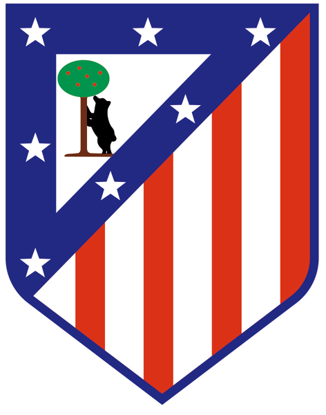 Vinilos Decorativos: Escudo Atlético de Madrid Color