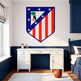 Vinilos Decorativos: Escudo Atlético de Madrid Color 7