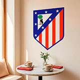 Vinilos Decorativos: Escudo Atlético de Madrid Color 9