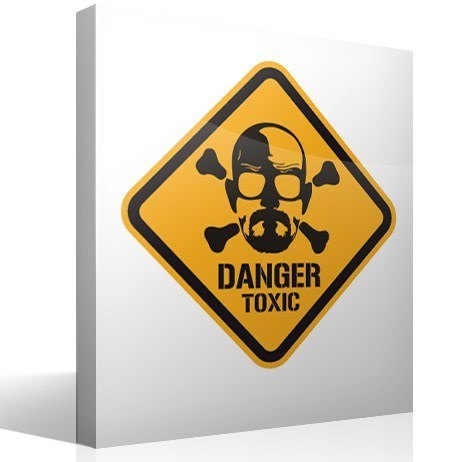 Vinilos Decorativos: Heisenberg Danger Toxic Color