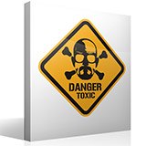 Vinilos Decorativos: Heisenberg Danger Toxic Color 3