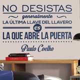 Vinilos Decorativos: No desistas - Paulo Coelho 2