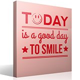 Vinilos Decorativos: Today is a good day to smile 3