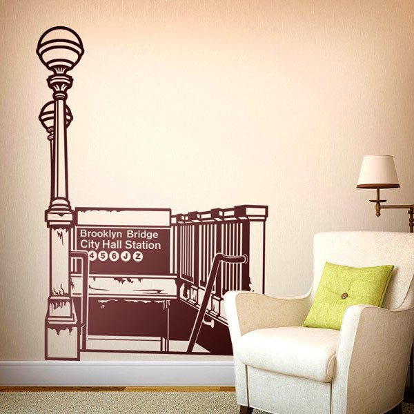 Vinilos Decorativos: Subway Brooklyn Bridge City Hall Station