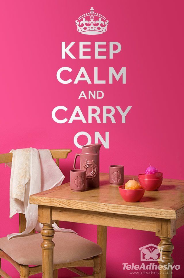 Vinilos Decorativos: Keep Calm And Carry On