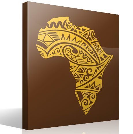 Vinilos Decorativos: Silueta África tatuaje tribal
