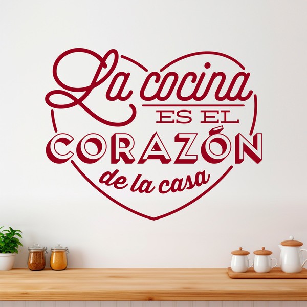 Vinilos de frases célebres y citas motivadoras Cocinas con vinil