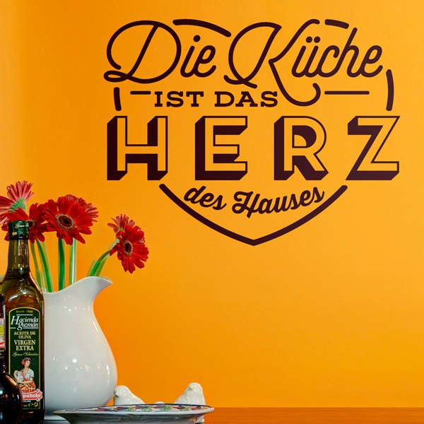 Vinilos Decorativos: La Cocina es el Corazón de la Casa en Alemán