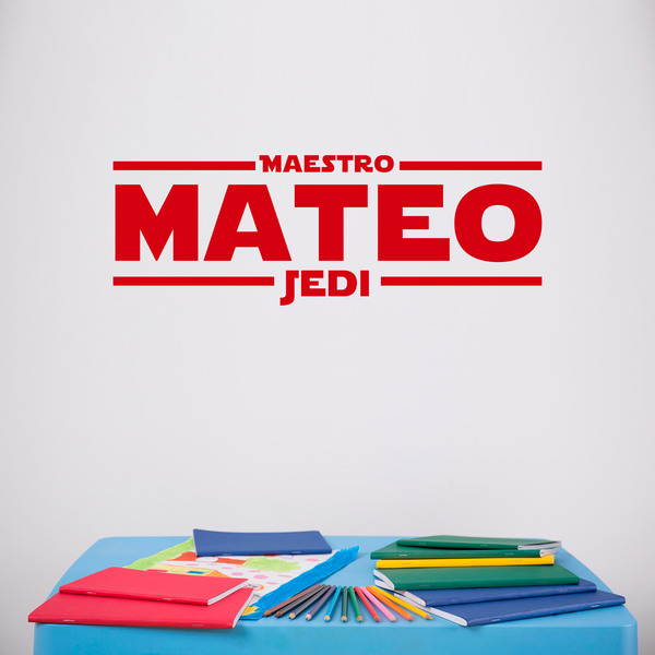 Vinilos Decorativos: Maestro Jedi Personalizado 4