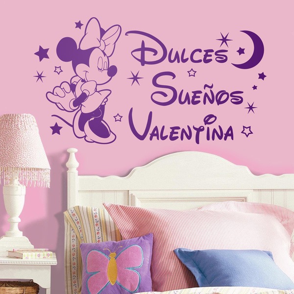 Vinilos Infantiles: Minnie Mouse, Dulces Sueños personalizado