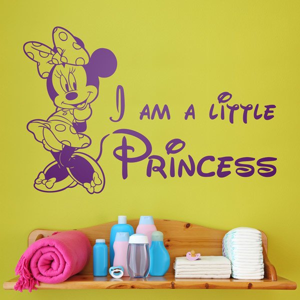 Vinilos Infantiles: Minnie, I am a little princess