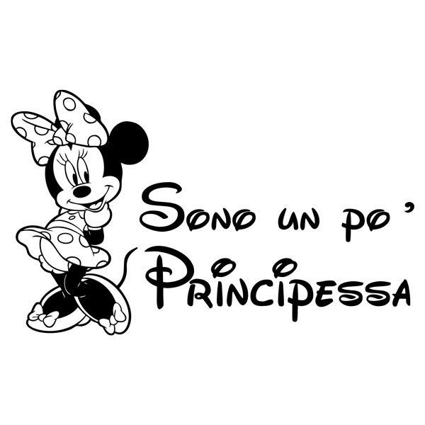 Vinilos Infantiles: Minnie, Sono un po principessa
