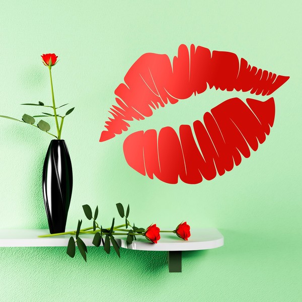 Vinilos Decorativos: Huella de labios