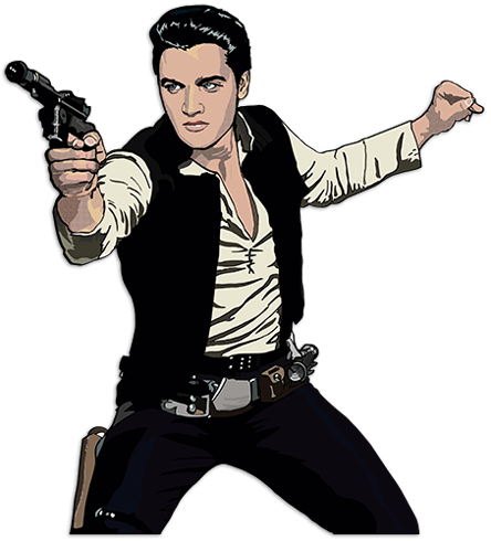 Vinilos Decorativos: Elvis Han Solo