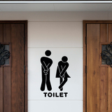 Vinilos Decorativos: Iconos graciosos baño toilet 2