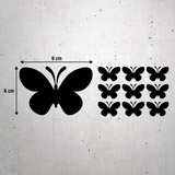 Vinilos Decorativos: Kit de 9 Mariposas 3