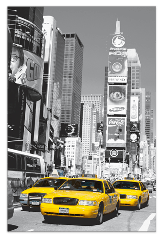 Vinilos Decorativos: Taxis en Times Square