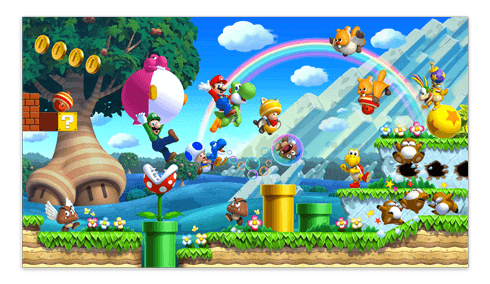 Vinilos Infantiles: Póster adhesivo Mario Bros