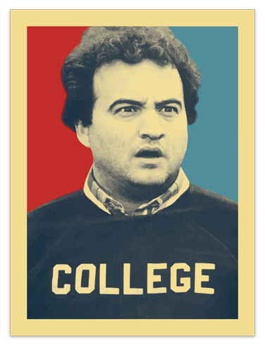 Vinilos Decorativos: Póster adhesivo John Belushi College