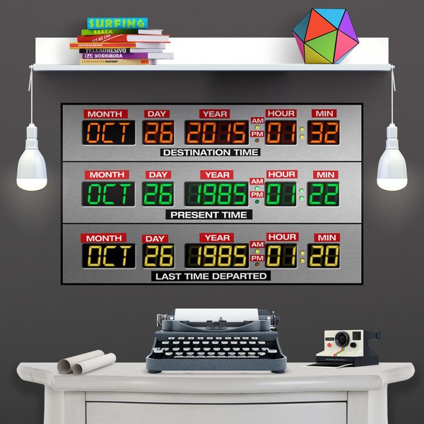 Vinilos Decorativos: DeLorean Time Panel