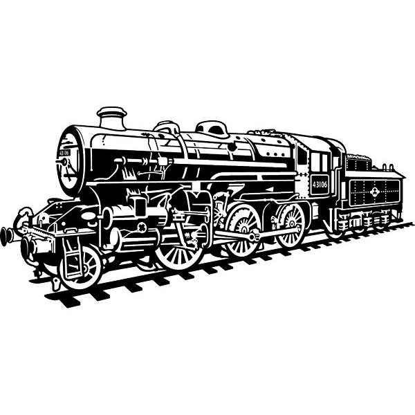 Vinilos Decorativos: Locomotora tren de vapor