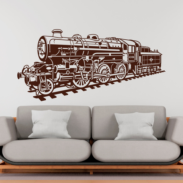 Vinilos Decorativos: Locomotora tren de vapor