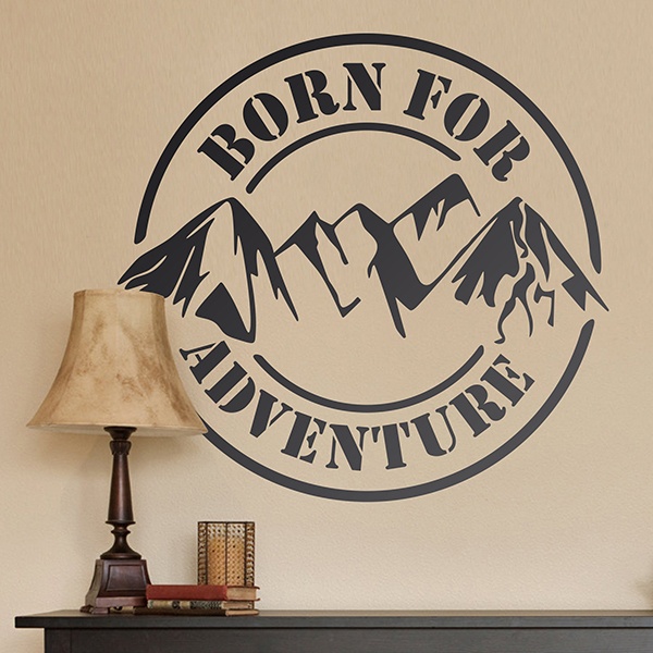 Vinilos Decorativos: Born for Adventure