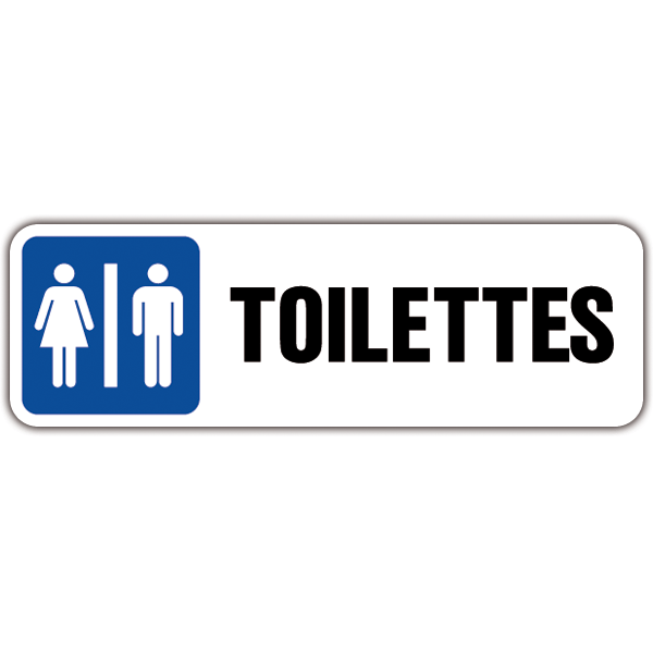 Vinilos Decorativos: Señal - Toilettes