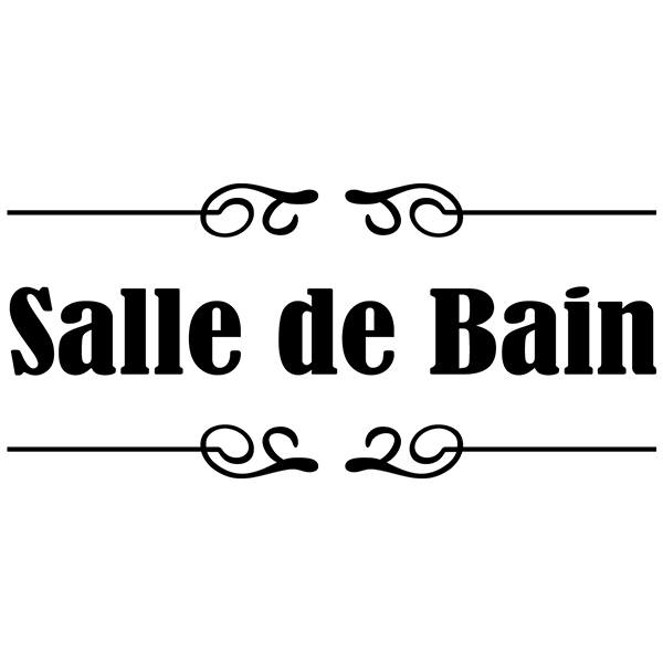Vinilos Decorativos: Señalización - Salle de Bain