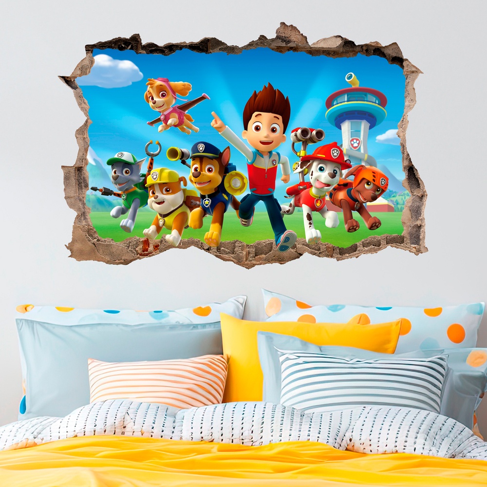 Vinilos Infantiles: Agujero Patrulla Canina