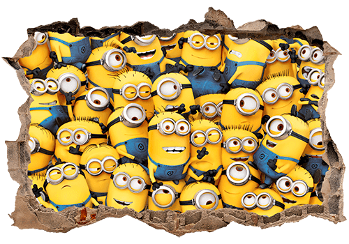 Vinilos Decorativos: Agujero Minions