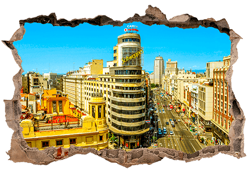 Vinilos Decorativos: Agujero Edificio Capitol Madrid