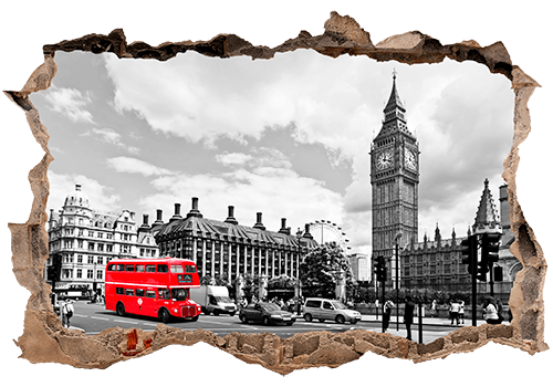 Vinilos Decorativos: Agujero Big Ben en Londres