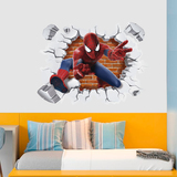 Vinilos Decorativos: Agujero de pared Spiderman 3