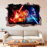 Vinilos Decorativos: Agujero El despertar de la Fuerza Star Wars 13