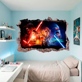 Vinilos Decorativos: Agujero El despertar de la Fuerza Star Wars 19