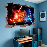 Vinilos Decorativos: Agujero El despertar de la Fuerza Star Wars 10