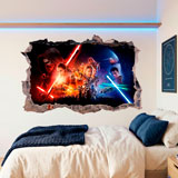 Vinilos Decorativos: Agujero El despertar de la Fuerza Star Wars 11