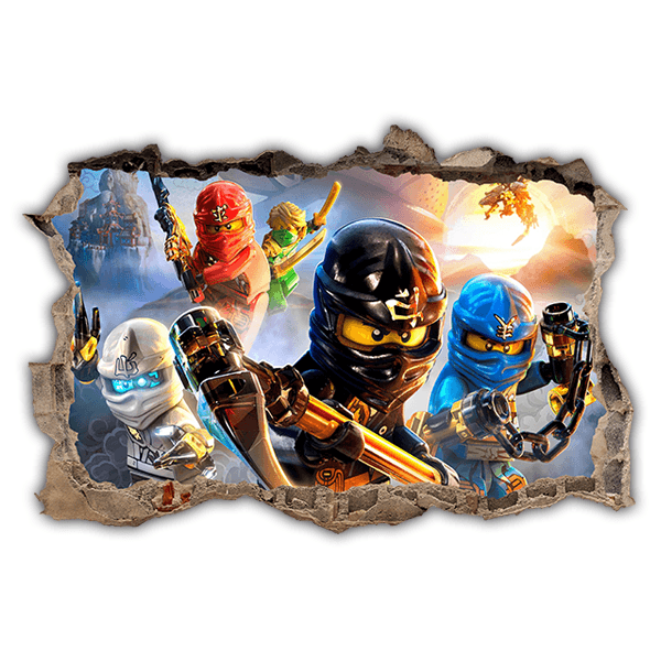 Vinilos Infantiles: Agujero Lego Ninjago