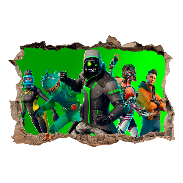 Vinilos Decorativos: Fortnite escuadrón