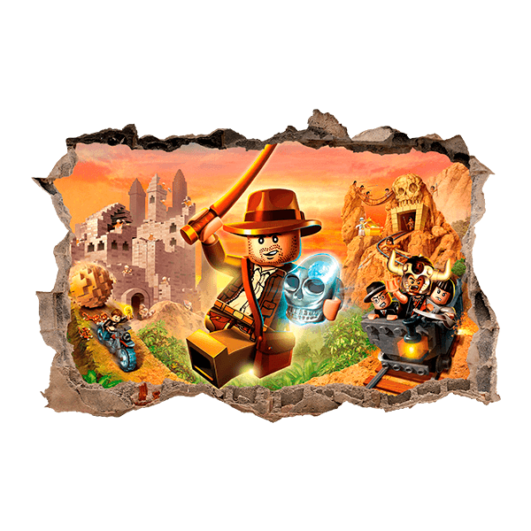 Vinilos Infantiles: Lego, Indiana Jones y la calavera perdida