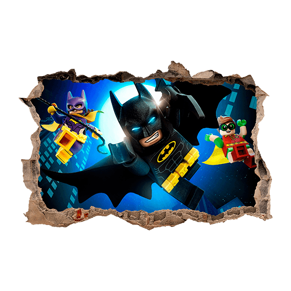 Vinilos Infantiles: Lego, Batman, Robin y Batichica