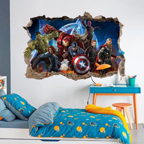 Pegatinas de superhéroes de Marvel de Disney para niños