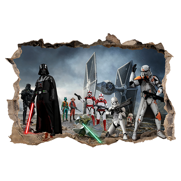 Vinilos Decorativos: Darth Vader, Yoda - Star Wars