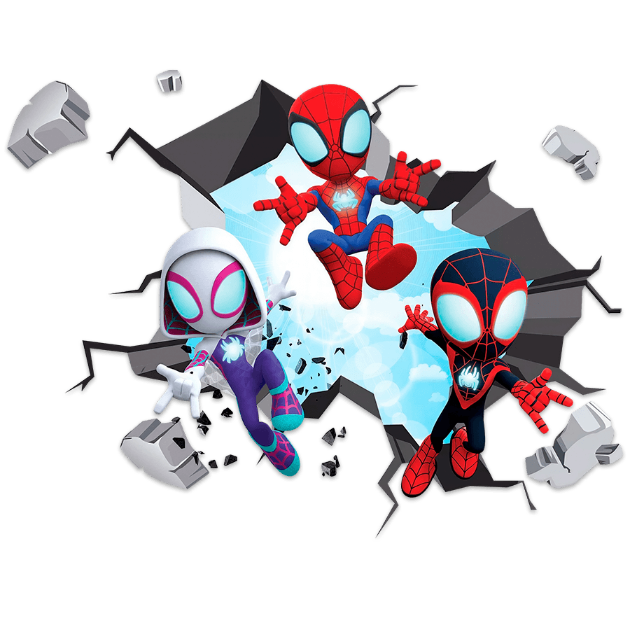 Vinilos Infantiles: Agujero de pared Spider-Verse