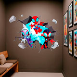 Vinilos Infantiles: Agujero de pared Spider-Verse 13