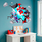 Vinilos Infantiles: Agujero de pared Spider-Verse 10