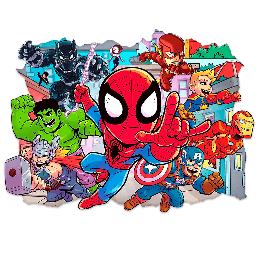 Vinilos Infantiles: Agujero Spiderman y Avengers